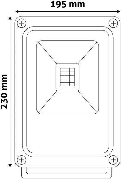 LED reflektor tanki 4000K 30W - Slika 4