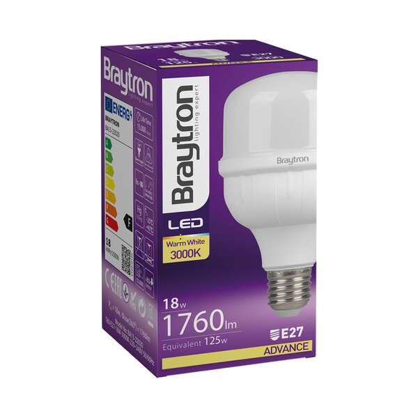 LED sijalica 18W E27 3000K - Slika 3