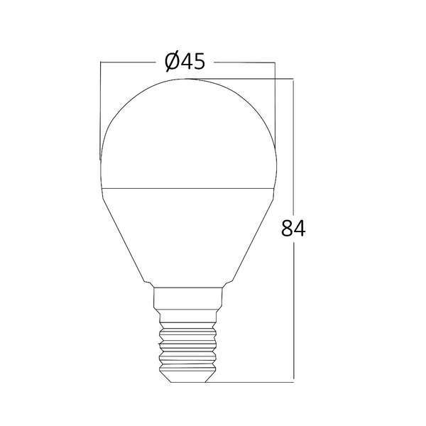 LED sijalica P45 5W 3000K E14 - Slika 4