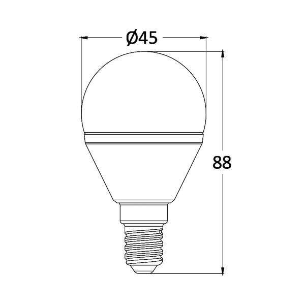 LED sijalica P45, 6,5W, 6500K E14 - Slika 4