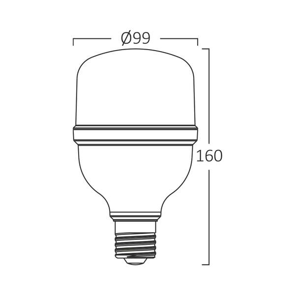 LED sijalica T100 30W 6500K E27 - Slika 4