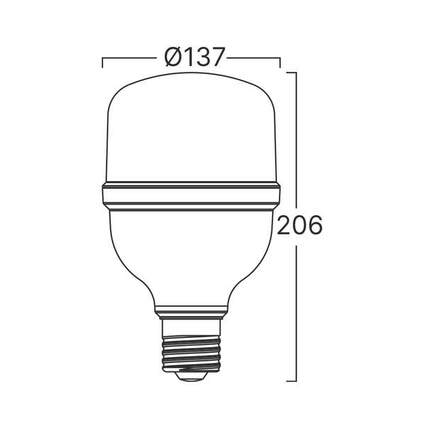 LED sijalica T140 50W 6500K E27 - Slika 3