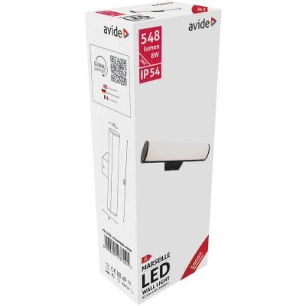 LED spoljna zidna lampa Marseille horizontalna 8W WW IP54 - Slika 2