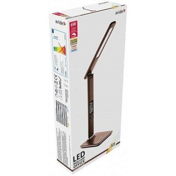 LED stona lampa Office Leather 6W 5000K smeđa Avide - Slika 3