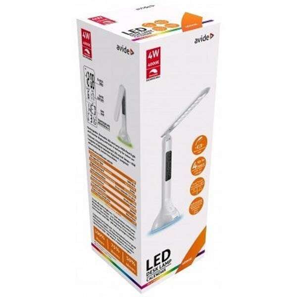 LED stona lampa RGB Calendar 4W 4000K bela Avide - Slika 4