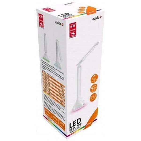 LED stona lampa sa adapterom RGB Mood 4W 4000K bela Avide - Slika 4