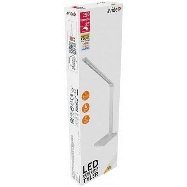 LED stona lampa sa adapterom Tyler 6W 5000K bela Avide - Slika 2
