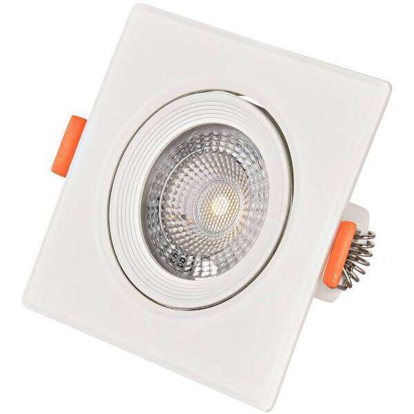 LED ugradna kvadratna spot lampa 5W 6400K Bela - Slika 1