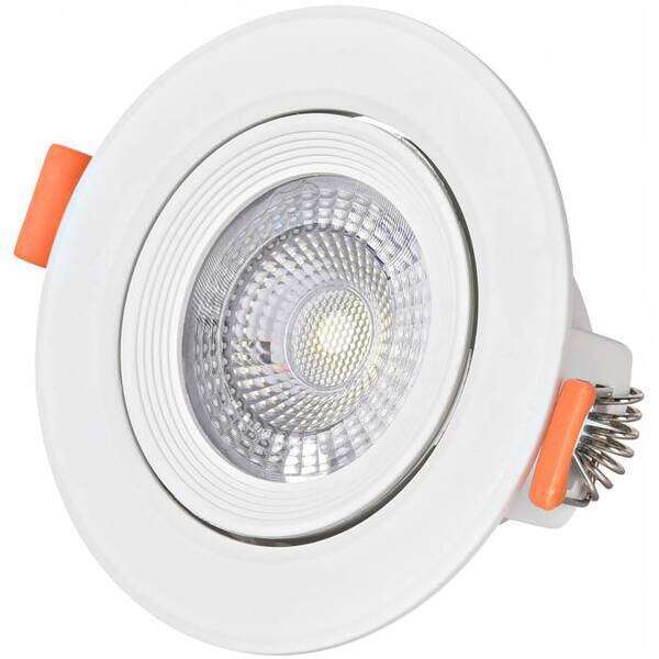 LED ugradna okrugla spot lampa 5W 440lm IP20 3000K Bela - Slika 1
