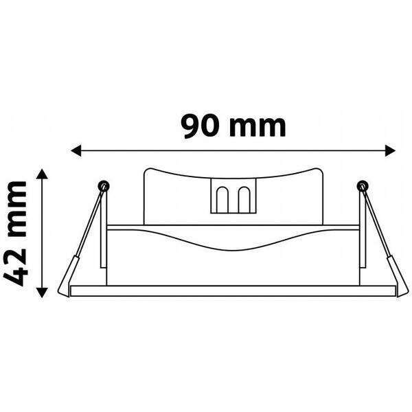 LED ugradna okrugla spot lampa 7W 3000K Bela - Slika 3