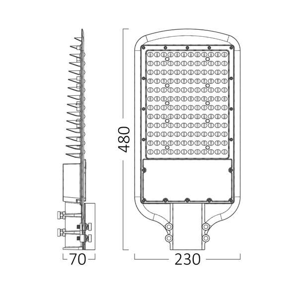 Led ulična svetiljka ST83 100W 4000K IP66 - Slika 5