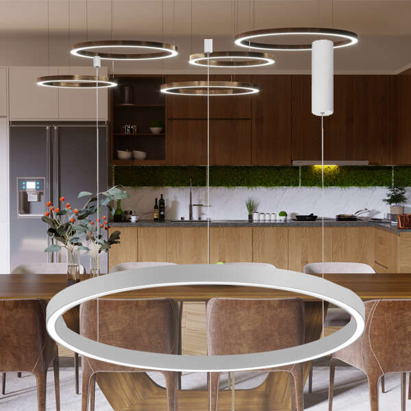 Led visilica, okrugla bela 2540-RND-45W-3IN1 - Slika 2