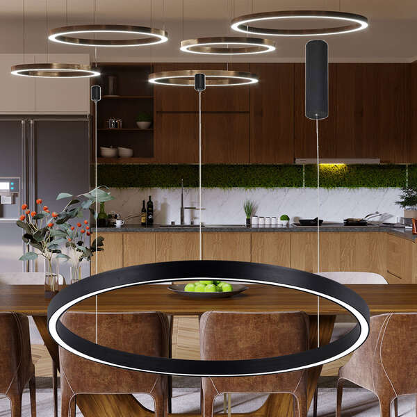 Led visilica, okrugla crna 2540-RND-35W-3IN1 - Slika 2