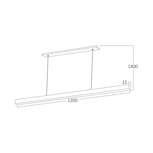 Led visilica, zlatna, 30W 3U1 - Slika 6