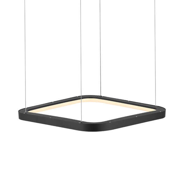 Led visilica kvadratna crna 46W-3U1-IP20 - Slika 3