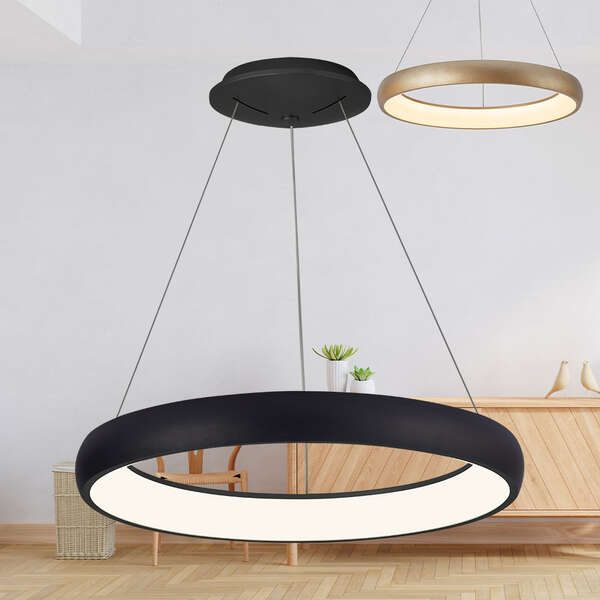 Led visilica okrugla crna 46W-3U1-IP20 - Slika 2