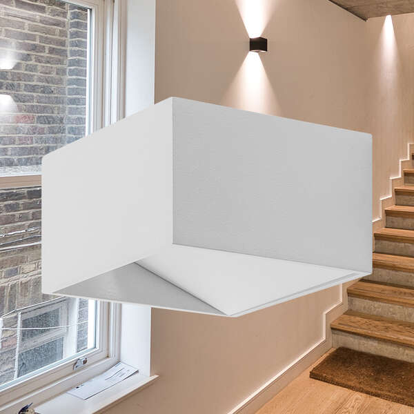 Led zidna svetiljka kvadratna bela 8W 3000K - Slika 2