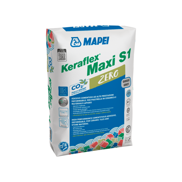 Lepak za pločice Mapei Keraflex Maxi Zero S1 beli 23kg - Slika 1