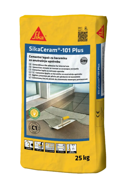 Lepak za keramičke pločice 25kg Sika ceram 101 plus - paletna isporuka - Slika 1