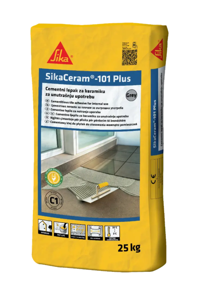 Lepak za keramičke pločice 25kg Sika ceram 101 plus - Slika 1