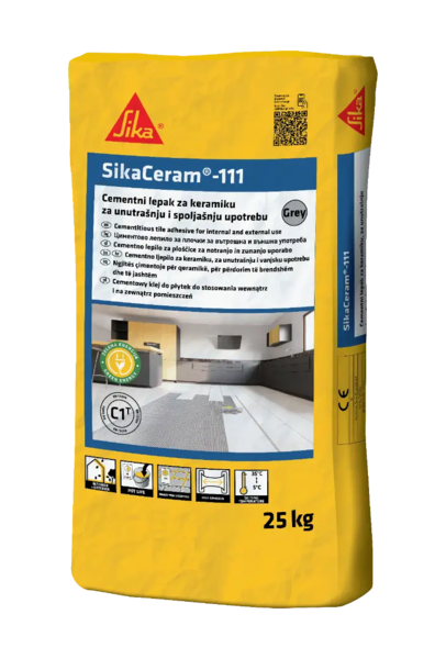 Lepak za keramičke pločice 25kg Sika ceram 111 - paletna isporuka - Slika 1