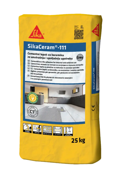 Lepak za keramičke pločice 25kg Sika ceram 111 - Slika 1