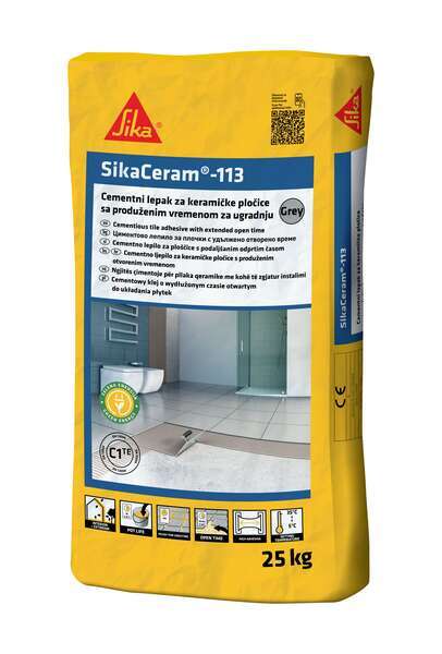Lepak za keramičke pločice 25kg Sika ceram 113 - paletna isporuka - Slika 1
