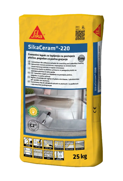 Lepak za keramičke pločice 25kg Sika ceram 220 - Slika 1