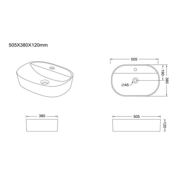 Nadgradni lavabo S/MEB/C 01 LINNI - Slika 3