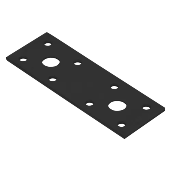 LP1 Crna ravna spojnica 100x35x2,5 mm - Slika 1