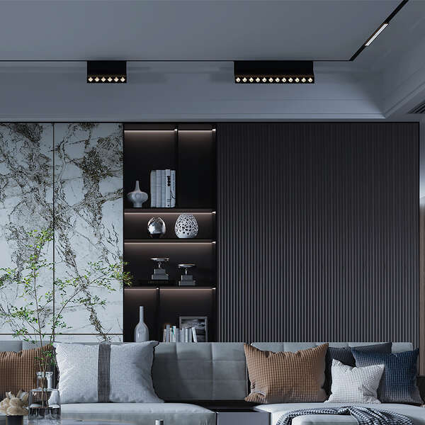 Magnetna linearna svetiljka 12W 4000K crna - Slika 2