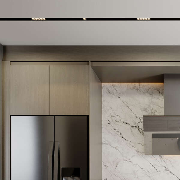 Magnetna linearna svetiljka 12W 4000K crna - Slika 2