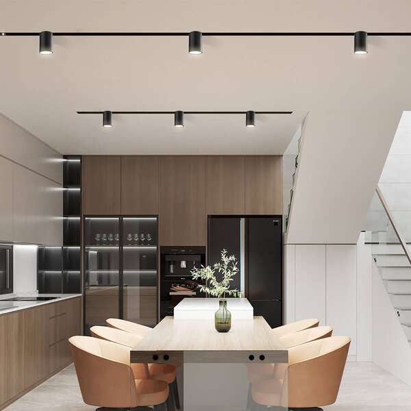 Magnetna linearna svetiljka 7W 4000K crna - Slika 3