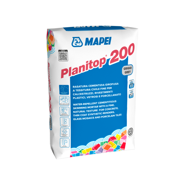 Masa za zaglađivanje betona Mapei Planitop 200 siva 25kg - Slika 1