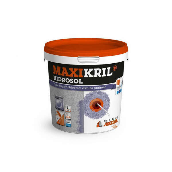 Maxikril HIDROSOL 1:5 dubokopenetrirajući akrilni prajmer 18l - Slika 1