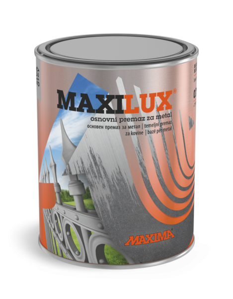 Maxilux osnovna boja za metal na uljanoj bazi 25kg Siva - Slika 1