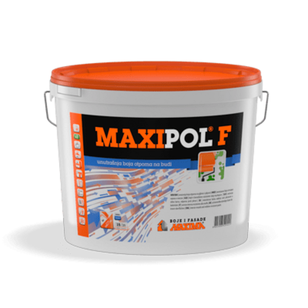 MAXIPOL F unutrašnja boja otporna na buđi i plesan 1L - Slika 1