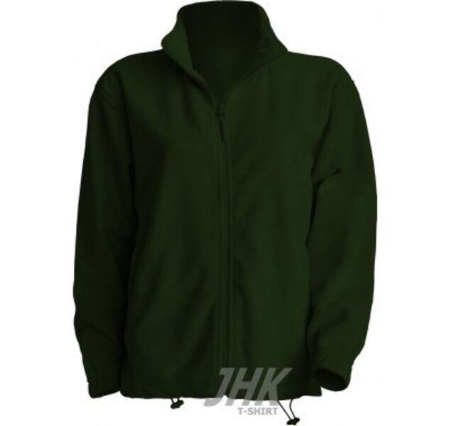 Muška flis duks-jakna, tamno zelena - Slika 1