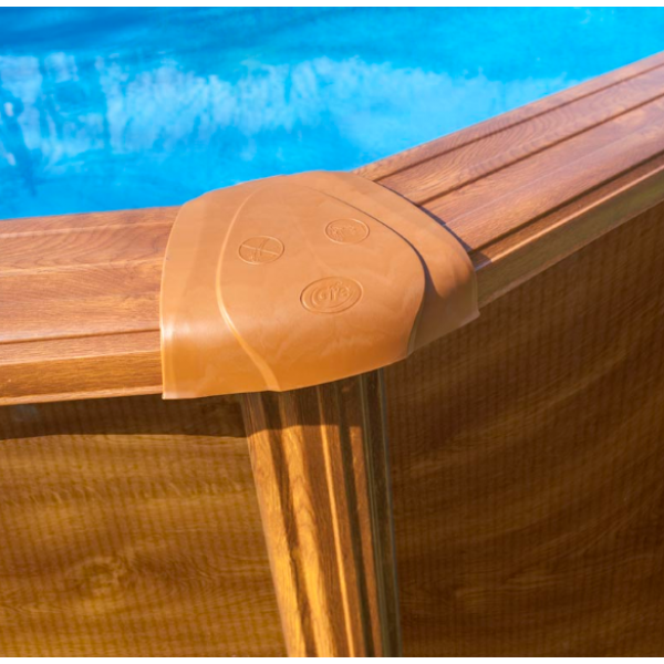 Okrugli montažni bazen GRE Wood - set  D 350 X 1,2 - 4m3/h ( potrebna ploca 4,5m) - Slika 4