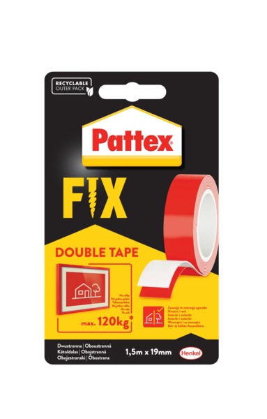 Pattex Fix Tape dvostrana montažna traka 19 mm × 1,5 m - Slika 1