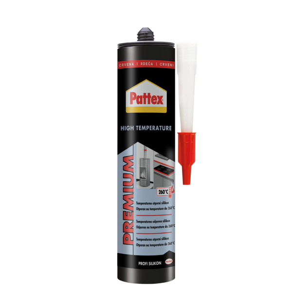 Pattex High Temperature silikon - crveni 280 ml - Slika 1