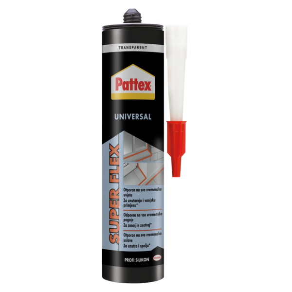 Pattex Univerzalni silikon 280 ml transparent - Slika 1