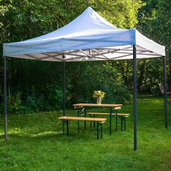 Paviljon baštenski sklopivi 3x6m Beli - Slika 1