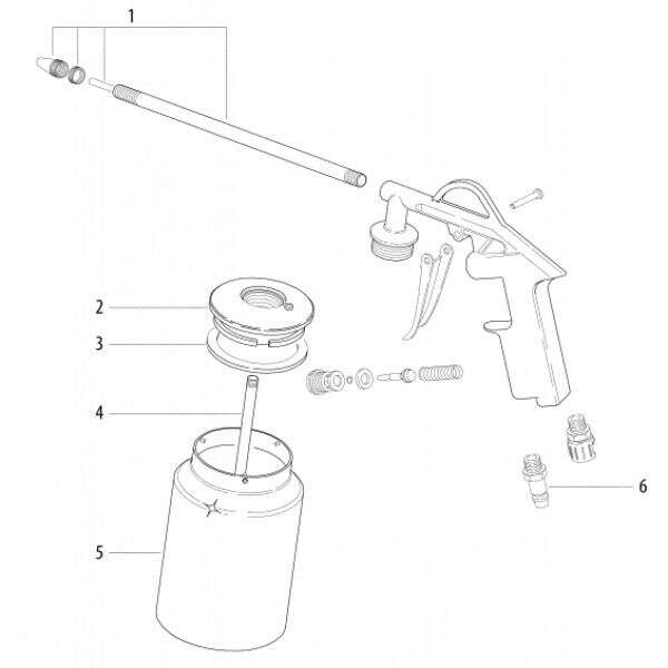Pneumatski pištolj za prskanje tečnosti SPP 1000 Metabo - Slika 2