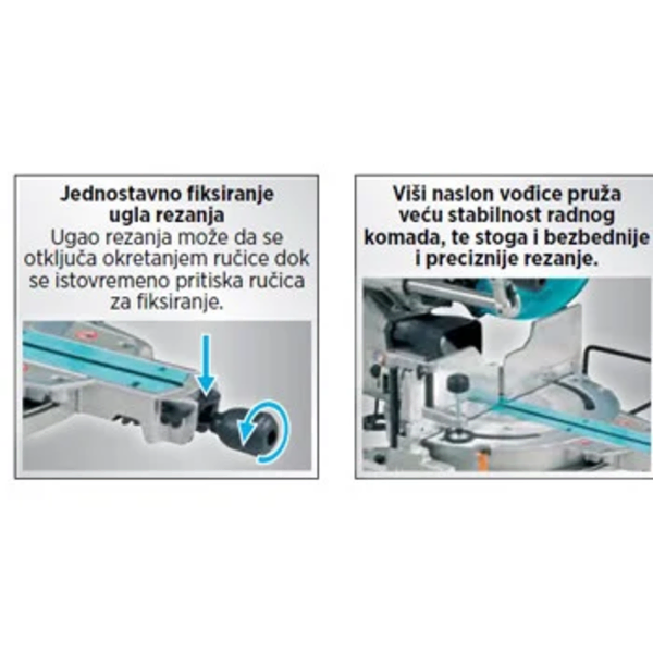 Potezno-nagibna testera Makita LS1219L - Slika 6
