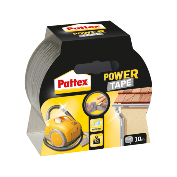 Power tape siva 10m- super lepljiva traka - Slika 1