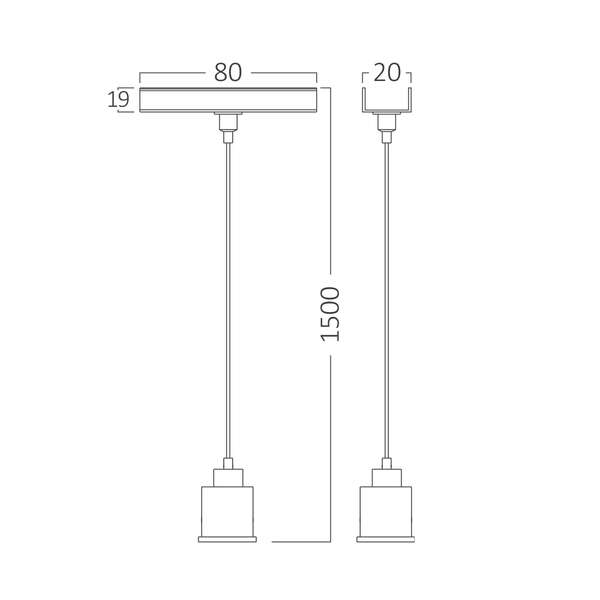 Pribor za viseću montažu crni - Slika 3
