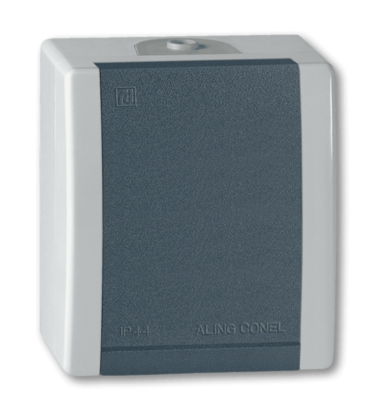 Priključnica dvopolna porc. jezgro Power 16A/250V siva - Slika 1