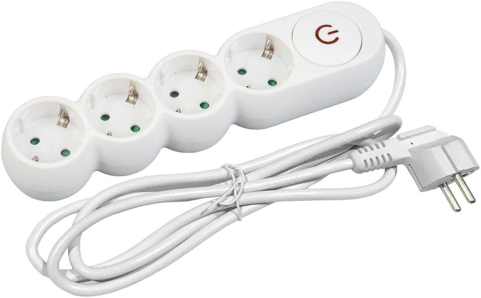 Produžni kabl okrugli sa prekidačem 4G 1.5m Entac - Slika 1