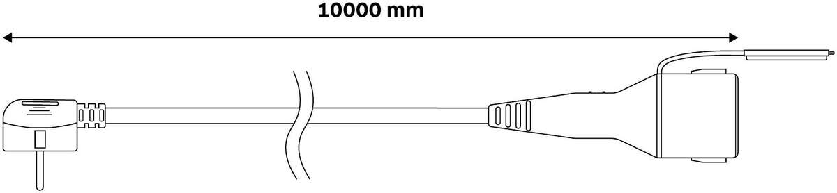 Produžni kabl sa poklopcem 10m 3x1.5 crni Entac - Slika 2